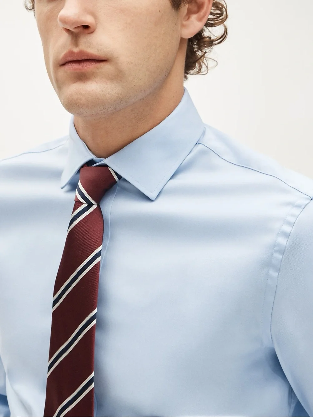 J. CREW Bowery Slim Performance Stretch Dress Shirt in Blue Size L CA351